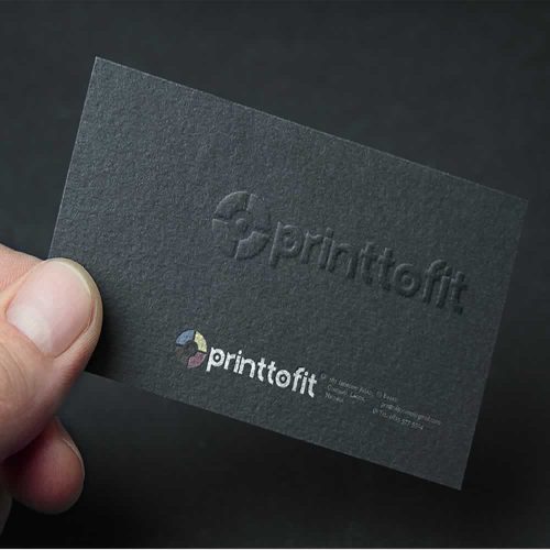 Embossed Business Cards
