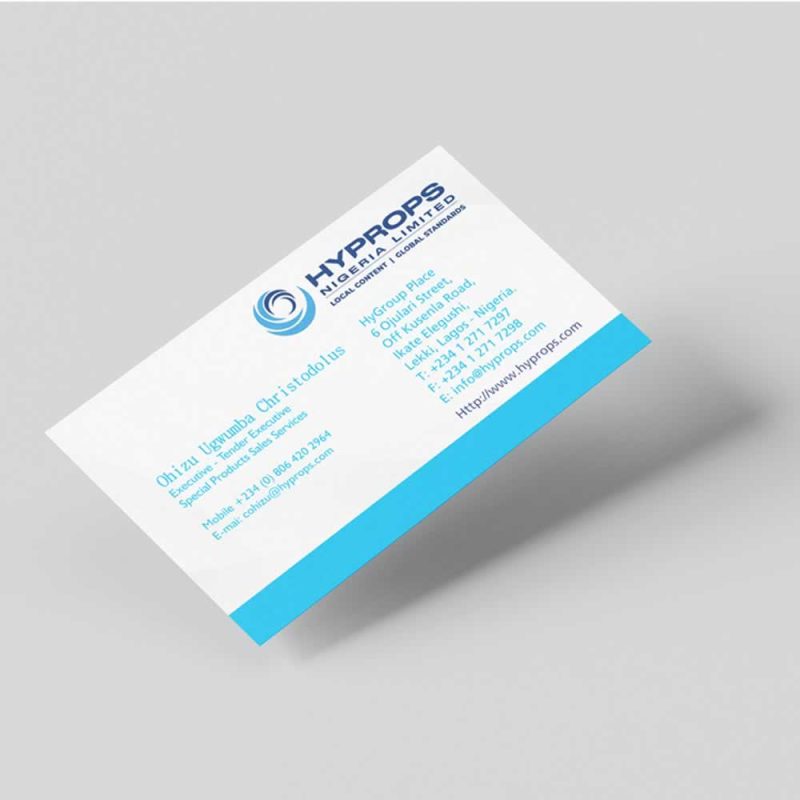 One-Sided Business Cards